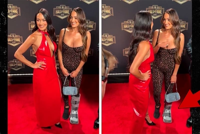 Никки Белла на WrestleMania в защитном ботинке: ходят слухи о большом возвращении