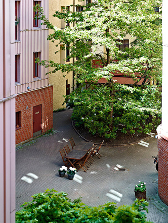 Светлая квартира со старинной печкой в Гетеборге
