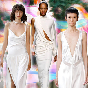 Как невинная нимфа: белоснежное платье в пол — хит весна-лето 2024