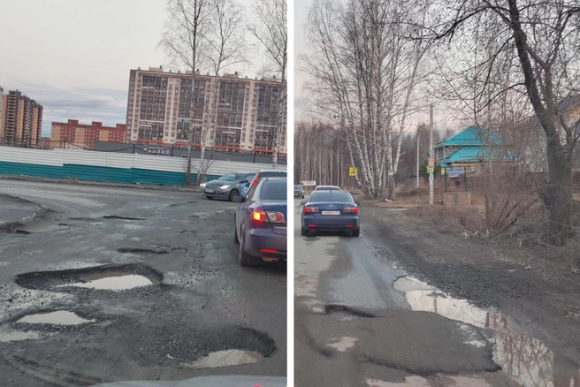 Так выглядит улица Александра Чернобровцева — одна из дорог, которая обеспечивает транспортную доступность района | Источник: предоставлено Романом