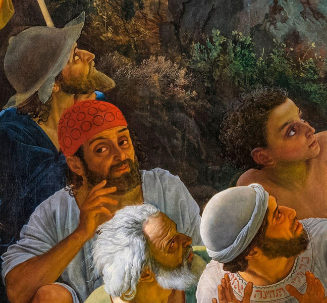Писатель в толпе: 11 примечательных деталей картины Александра Иванова «Явление  Христа народу» | Вокруг Света
