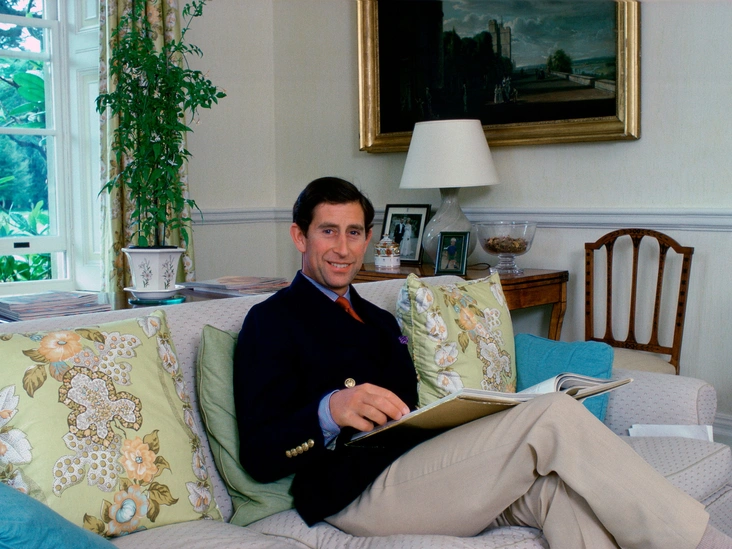 Принц Чарльз в гостиной Хайгроува, 11 августа 1982