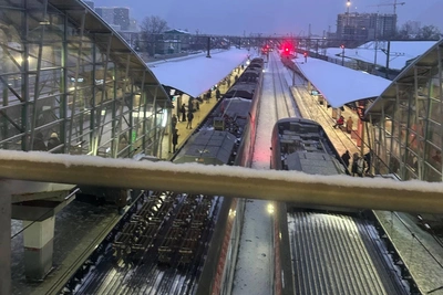 Восемь поездов в очереди из-за ЧП на МЦД-3