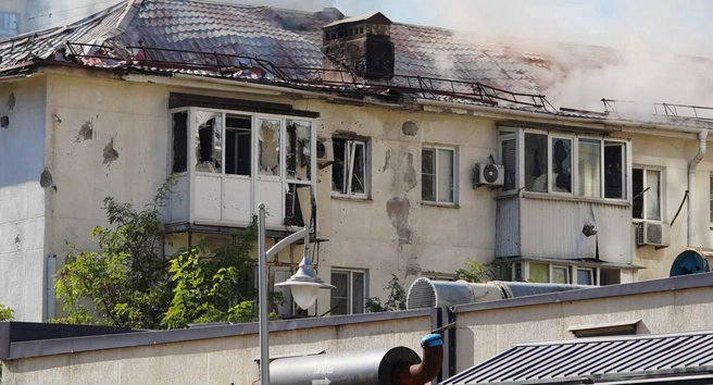 Повреждены несколько многоэтажных домов | Источник: Оперативный штаб — Краснодарский край / T.me