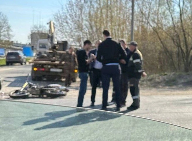 Появились фотографии с места ДТП с мотоциклом на окраине Рязани | ya62.ru