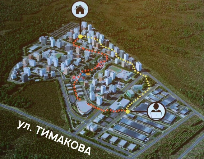 В 2025 году на рисунках уже есть высотки | Источник: Правительство Новосибирской области