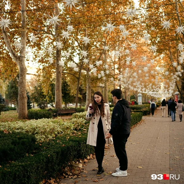 Как выглядит новогоднее украшение улицы Красной | Источник: Дарья Паращенко / 93.RU