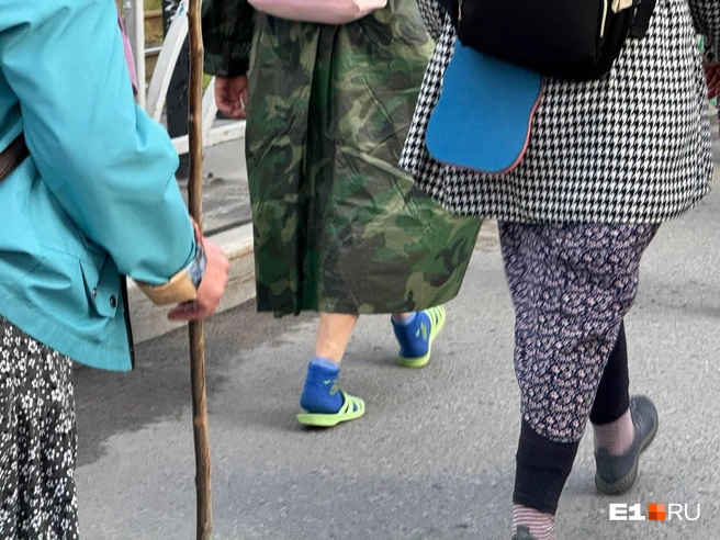 Многие участники были в не самой подходящей обуви | Источник: Дарья Костомина / E1.RU
