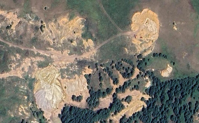 Так это место выглядело со спутника | Источник: Airbus, Maxar Technologies / Google Maps