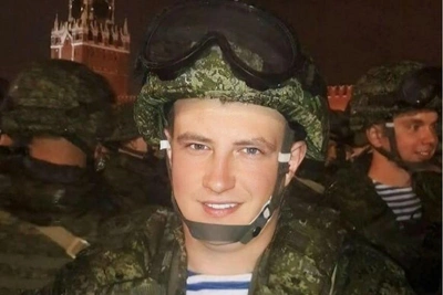 Saratov mural of SVO hero Vitaly Pisarev