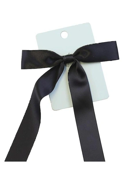 Резинка для волос с бантом Black Satin, Twinkle
