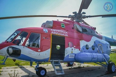 Вертолет Амурской авиабазы получил имя Героя России