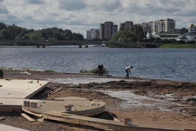 Пляж в Колпино благоустроят к октябрю 2026