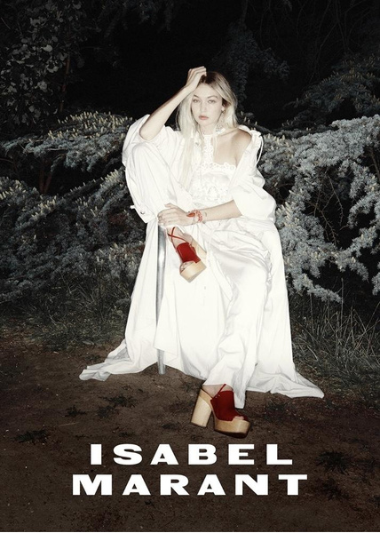 Однажды ночью в Булонском лесу: Джиджи Хадид в образе ведьмы для Isabel Marant