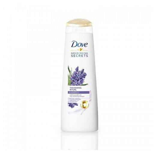 Dove Nourishing Secrets шампунь густые и сильные Лаванда и розмарин , более плотные и густые волосы