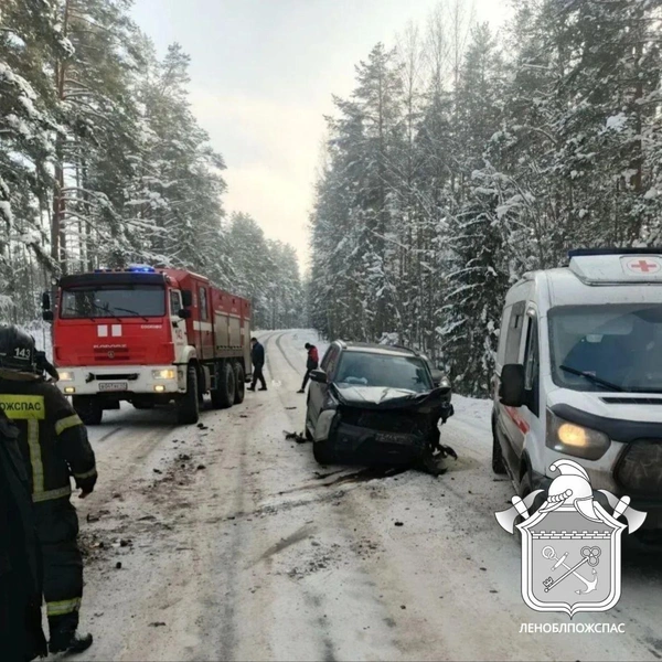В Приозерском районе в ДТП попала машина «Ленэнерго». Без пострадавших не обошлось | Источник: ГКУ «Ленинградская областная противопожарно-спасательная служба»