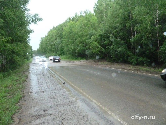 Поток воды смыл не только свежие посадки, но и слой плодородной почвы | Источник: www.city-n.ru