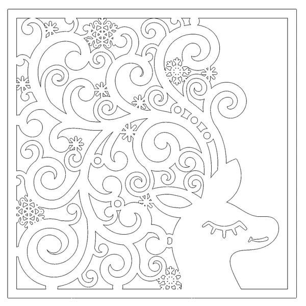 Источник: Группа ВКонтакте «Вытынанки шаблоны для вырезания»