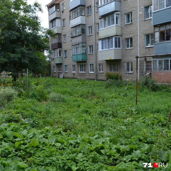 А вот так выглядит двор многоквартирного дома. С заботой о детях? | Источник: Максим Улитов / 71.RU