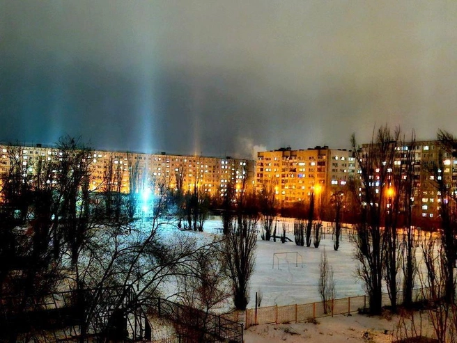 Сумеречный пейзаж в Красноармейском районе | Источник: читатели V1.RU