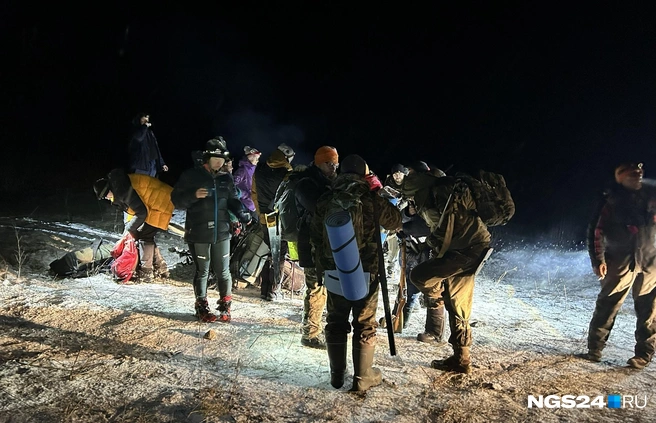Эвакуация в темноте | Источник: Алексей Тайганавт / NGS24.RU