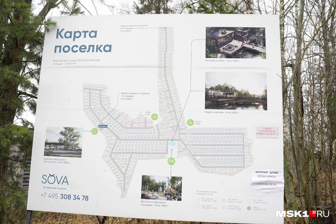 В коттеджном поселке «Сова» планируется построить больше 400 домов | Источник: Артем Рамазани-Зубов / MSK1.RU