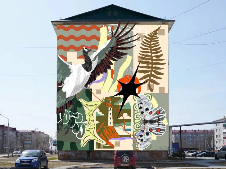 Рома Добро. Эскиз работы «Черный аист». | Источник: архив пресс-служб