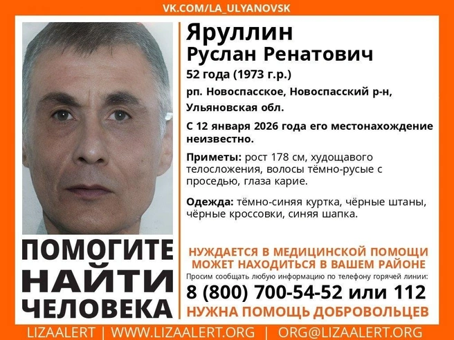 Волонтеры просят содействовать в поисках | Источник: vk.com/la_ulyanovsk
