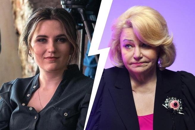 Депутаты Ксения Горячева (слева) и Нина Останина (справа) | Источник: Михаил Огнев / FONTANKA.RU, Артем Устюжанин / MSK1.RU