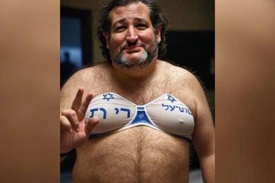 Тед Круз пошутил над фейковым фото в бикини с флагом Израиля