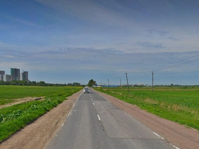 Через реку и в поля. В Петербурге распланировали новый участок метро | Источник: «Яндекс Карты»