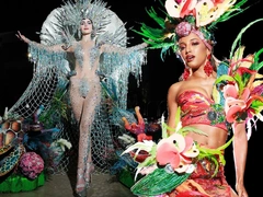 Чайник, гигантская рыба и фанатка ABBA: самые неожиданные национальные костюмы на «Мисс Вселенная-2025»