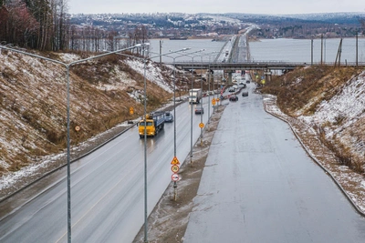 Ночное закрытие Соликамского тракта у Чусовского моста