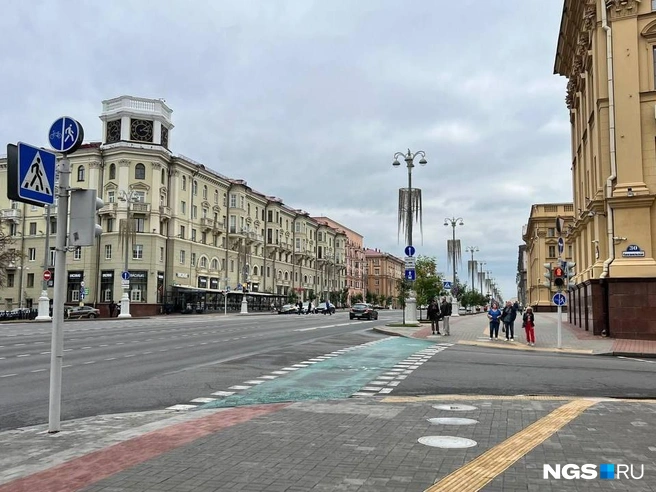 Проспекты в центре Минска почти как в Москве | Источник: Настасья Медведева / NGS.RU