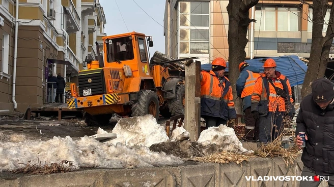 Экскаваторы сносят незаконные цветочный магазин и халяльное кафе 