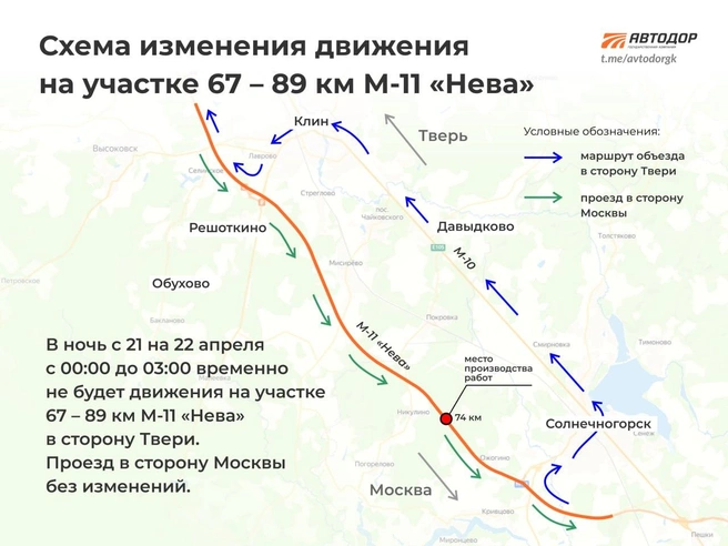 Трассу М-11 «Нева» ночью перекроют в сторону Петербурга | www.fontanka.ru