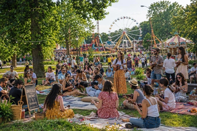 Можно просто полежать на травке | Источник: «Парк развлечений ФАННИ» / vk.com