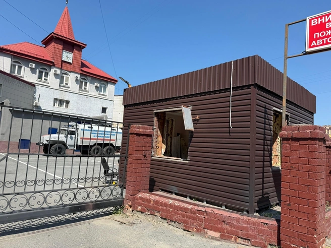 Разборка контрольно-пропускного пункта | Источник: 72.RU 