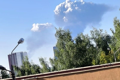 Серия взрывов в Кстове: жители сообщают о столбе дыма