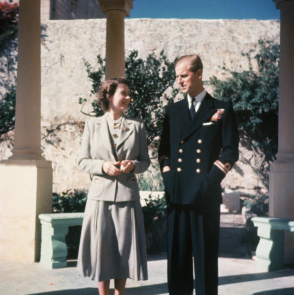 Королева Елизавета и ее супруг принц Филипп, 1947 год