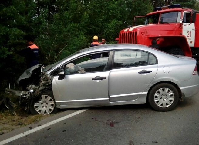 Под Рязанью столкнулись Ford и Honda | ya62.ru