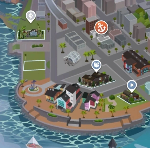 Гид по мирам в The Sims 4: все города, локации и семьи | Источник: скриншот The Sims 4