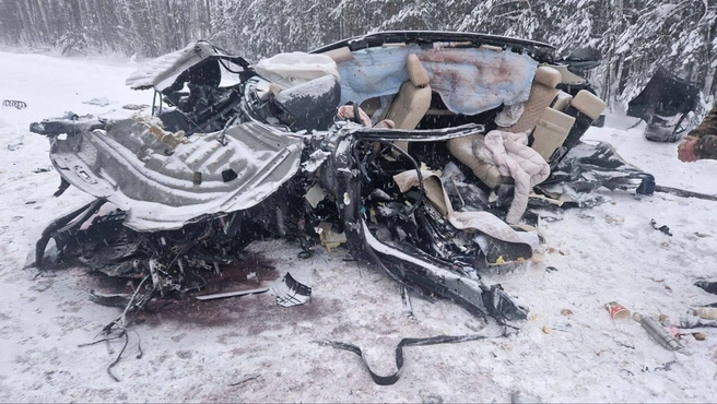 По имеющейся информации, в ДТП погибли два человека | Источник: Госавтоинспекция Тюменской области