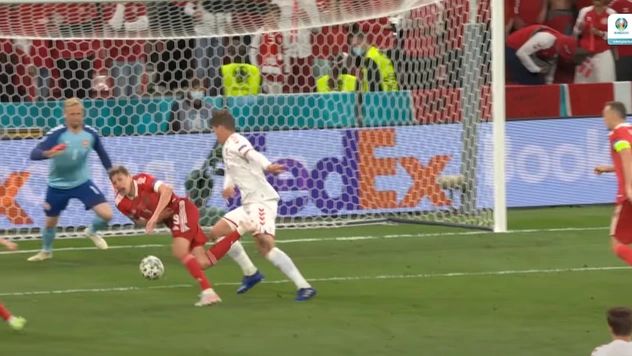 В Сети появилось видео лучших моментов матча Россия — Дания