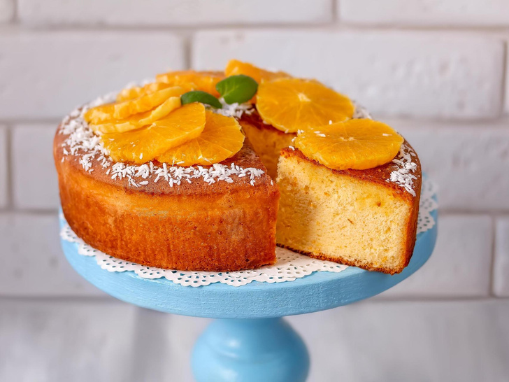 Бисквитный торт с апельсинами – кулинарный рецепт
