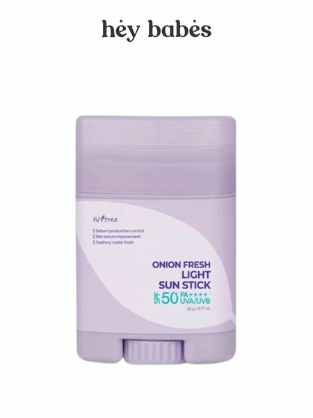 Солнцезащитный стик с экстрактом красного лука IsNtree Onion Newpair Fresh Light Sun Stick