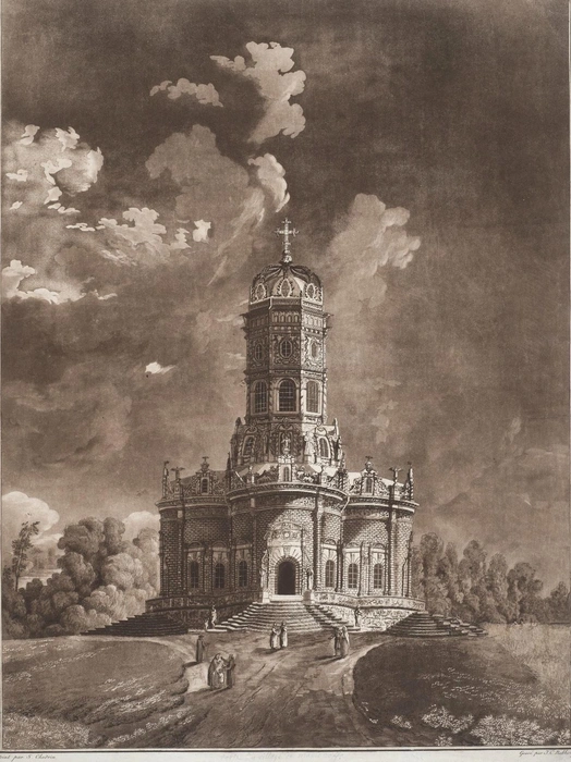 Знаменская церковь | Источник: Щедрин С. Ф., гравюра 1785 года