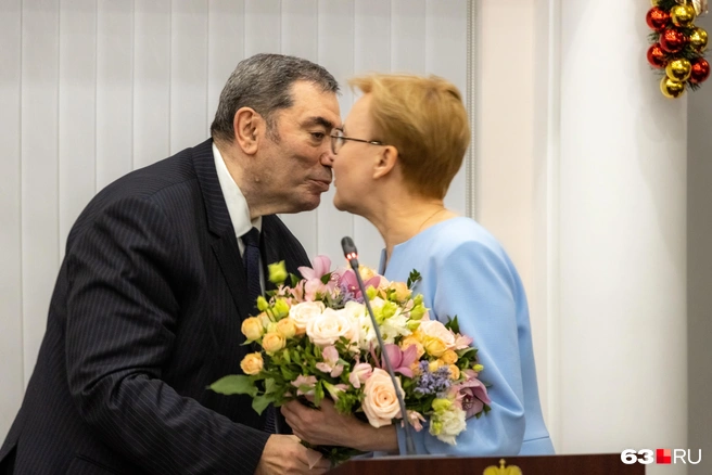 Леонид Симановский и Елена Лапушкина, выборы мэра Самары в 2022 году  | Источник: Роман Данилкин / 63.RU 
