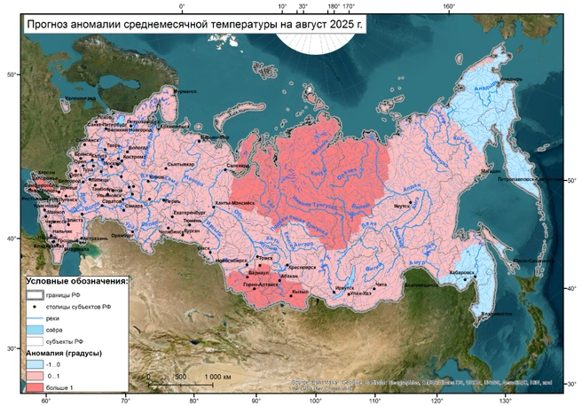 Жителей Алтайского края ожидает аномально жаркий август | Источник: meteoinfo.ru