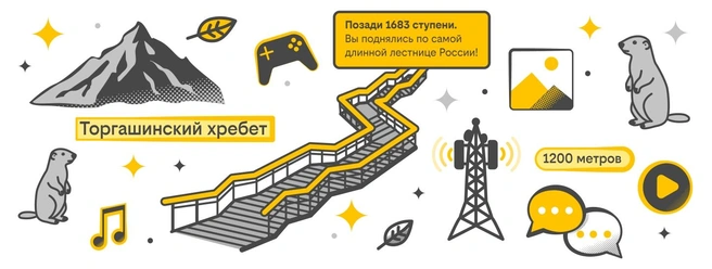 Для связи на Торгашинском хребте антенну установили с нестандартным углом наклона — «в небо» | Источник: Билайн